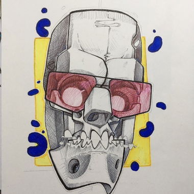 Graffiti Sketch in Бишкек - Photo by mide (2020)