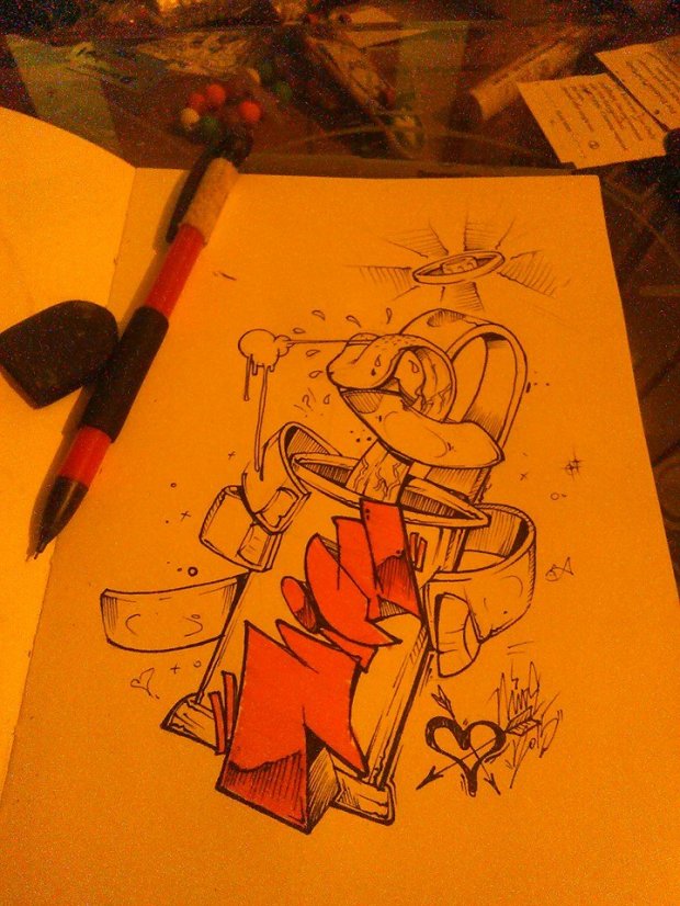 Graffiti Sketch - Photo by mide