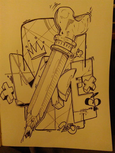 Graffiti Sketch - Photo by mide (2015)