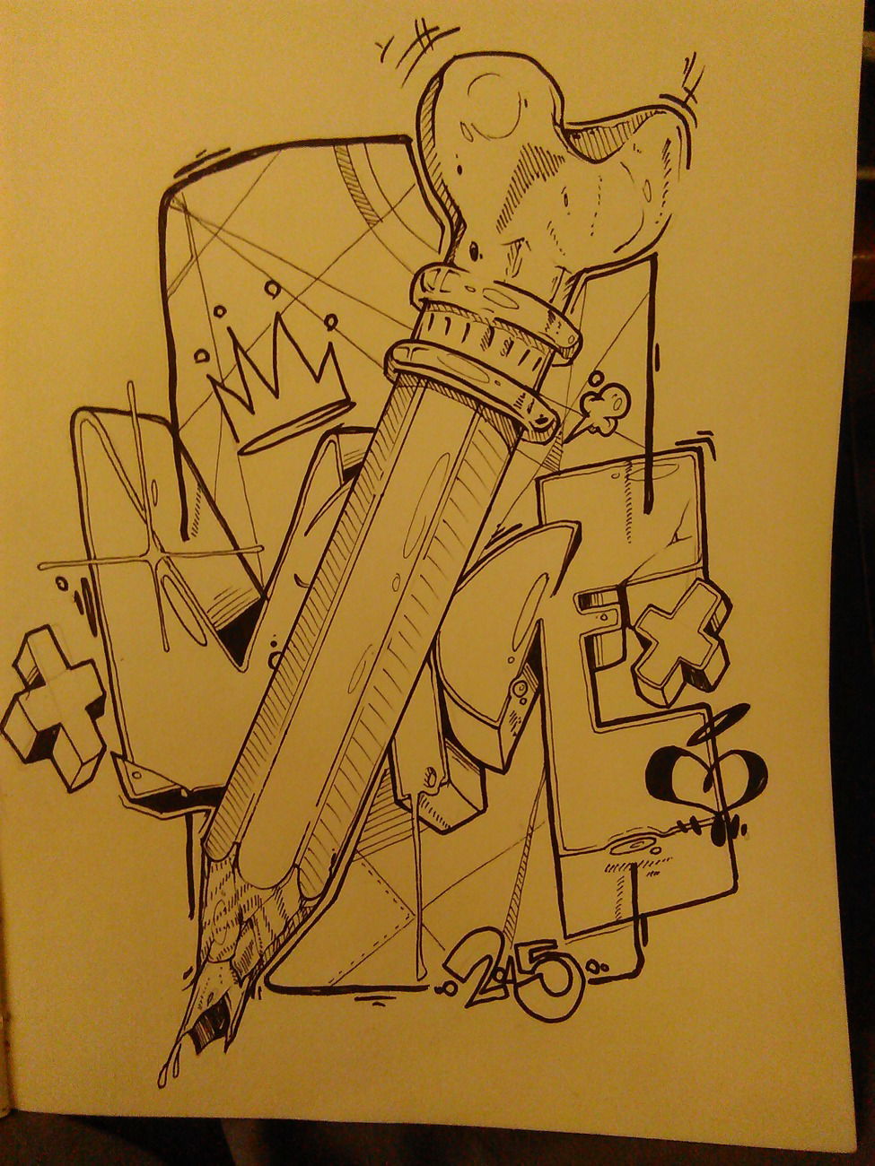 Graffiti Sketch - Photo by mide (2015)