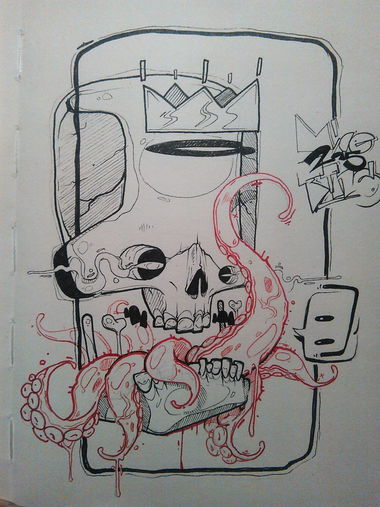 Graffiti Sketch - Photo by mide (2015)