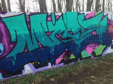 Graffiti Wall - Photo by miesetype - mies, owe, dortmund (2018)