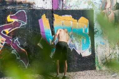 Graffiti Wall in Saint-Petersbur - Photo by mils - mils, action