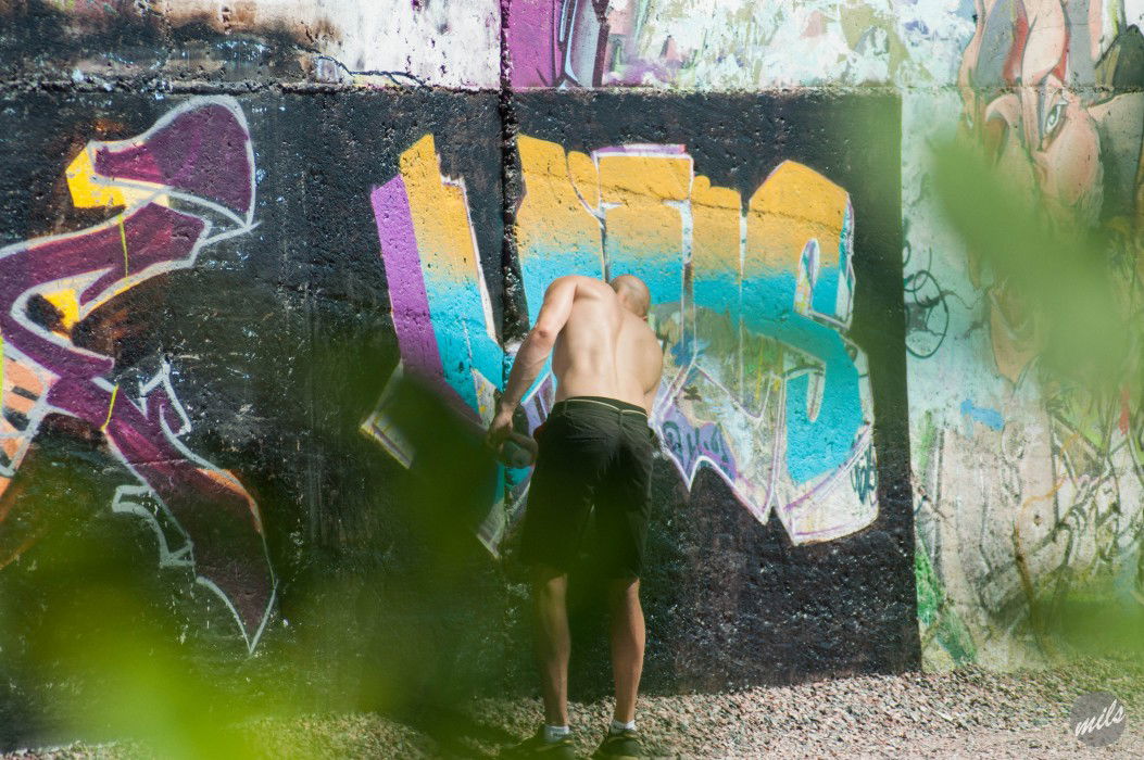 Graffiti Wall in Saint-Petersbur - Photo by mils - mils, action