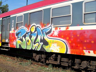 Graffiti Train - Photo by mioer - mioe (2009)
