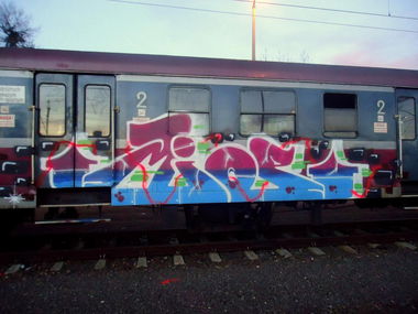 Graffiti Train - Photo by mioer