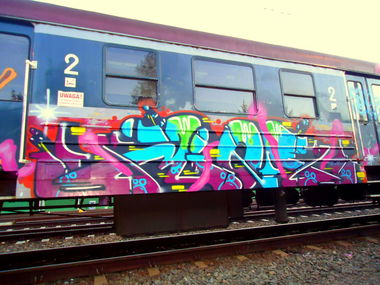 Graffiti Train - Photo by mioer