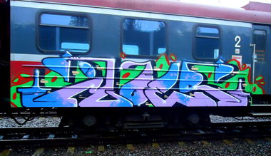 Graffiti Train - Photo by mioer - mioer