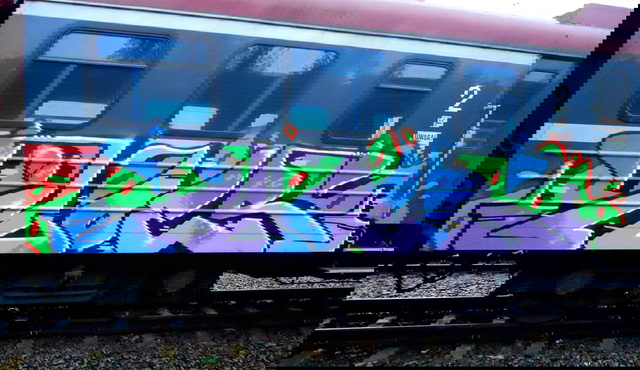 Graffiti Train - Photo by mioer - mioer