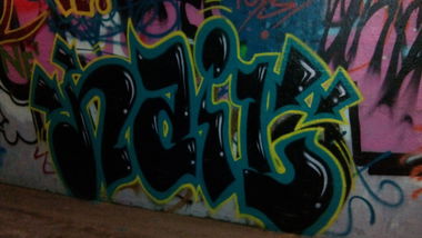 Graffiti Wall - Photo by mirakoli - nail, save