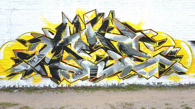 Graffiti Wall in Berlin  - Photo by mist - Mist, mrb, tods (2017)