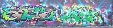 Graffiti Wall in Berlin - Photo by mist - mist, sriz, mrb (2015)