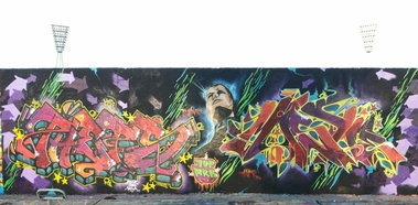 Graffiti Wall in Berlin - Photo by mist - mistie, pheps (2013)