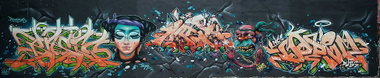 Graffiti Wall in Berlin - Photo by mist - mistie, modem, basco (2013)