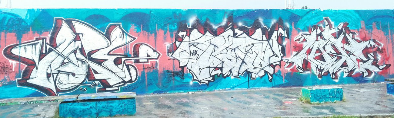 Graffiti Wall - Photo by mist - hope, teach, tofu (2014)