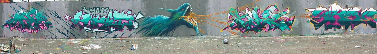 Graffiti Wall - Photo by mist - Mist, Pocket, Sime (2013)