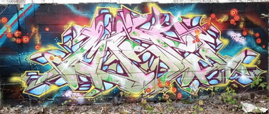 Graffiti Wall in Berlin  - Photo by mist - Mist, miste, mrb (2016)