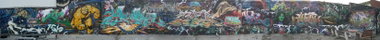 Graffiti Wall in Berlin - Photo by mist - Roc, amok, syrus (2015)