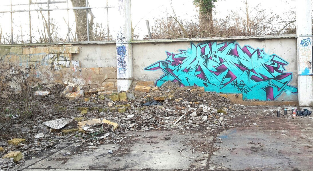 Graffiti Wall in Eisleben - Photo by mist - Mrb, tods (2016)