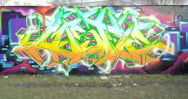 Graffiti Wall in berlin - Photo by mist - mist, mrb (2015)