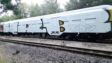 Graffiti Train in Berlin - Photo by mist - Mrb, tods (2018)
