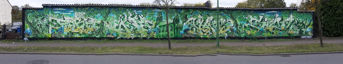 Graffiti Wall in Berlin - Photo by mist - Mist, pheps, tobo (2016)