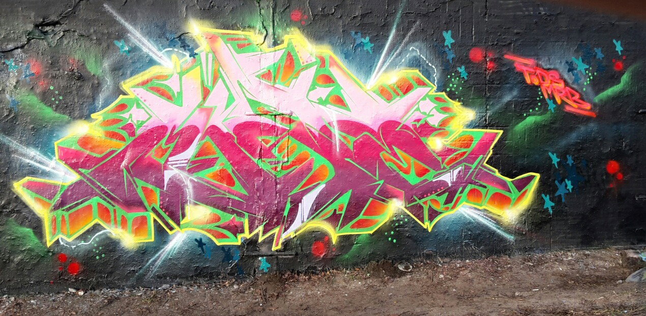 Graffiti Wall in Berlin - Photo by mist - Mist, mrb, tods (2016)