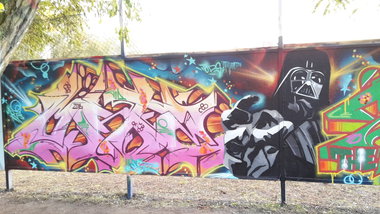 Graffiti Wall in Berlin  - Photo by mist - Mist, miste, mrb (2016)