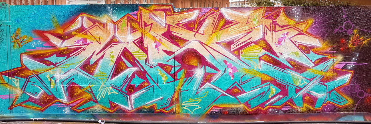 Graffiti Wall in Berlin - Photo by mist - Mist, mrb, tods (2017)