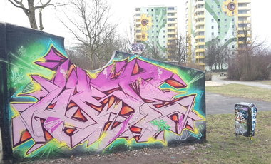 Graffiti Wall in Berlin - Photo by mist - Mist, mrb, tods (2017)