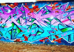 Graffiti Wall in Berlin - Photo by mist