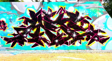 Graffiti Wall in Berlin - Photo by mist - Mist, mrb, tods (2017)