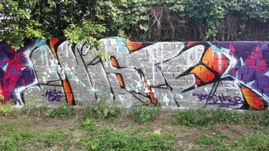 Graffiti Wall in Berlin  - Photo by mist - Mist, miste, mrb (2016)