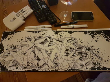 Graffiti Sketch in Berlin - Photo by mist - Mist, mrb (2018)