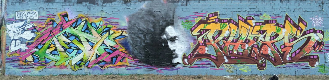 Graffiti Wall in berlin - Photo by mist - tobo, mist, pheps (2015)