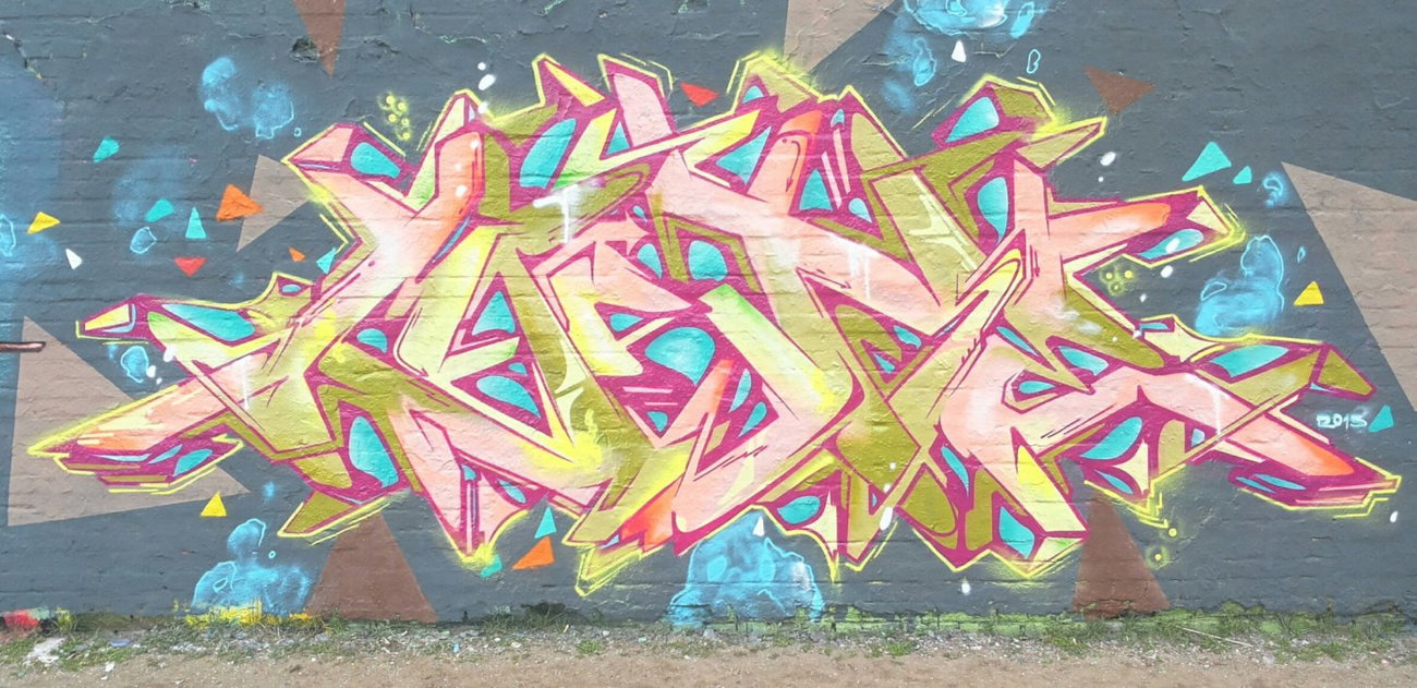 Graffiti Wall in berlin - Photo by mist - mist, mrb (2015)