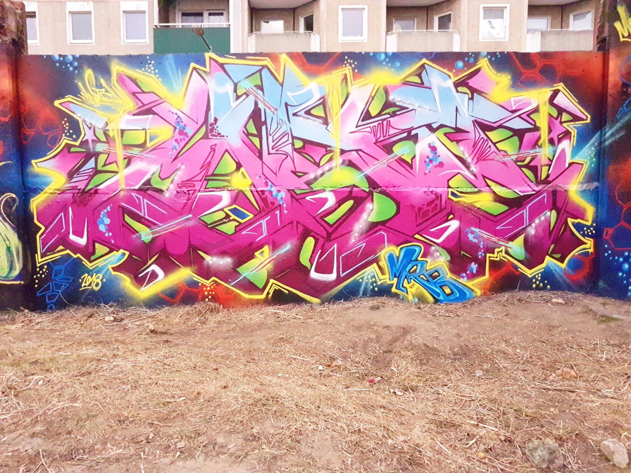 Graffiti Wall in Berlin - Photo by mist - Mist, mrb (2018)