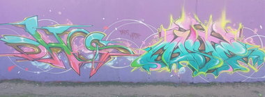 Graffiti Wall in berlin - Photo by mist - dhos, mist, mrb (2015)