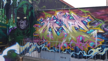 Graffiti Wall in Berlin - Photo by mist - Mist, syrus, ram (2015)