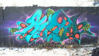 Graffiti Wall in Berlin - Photo by mist - mist, mrb (2012)