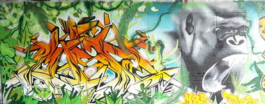 Graffiti Wall in Berlin  - Photo by mist - Mist, mrb, tods (2016)
