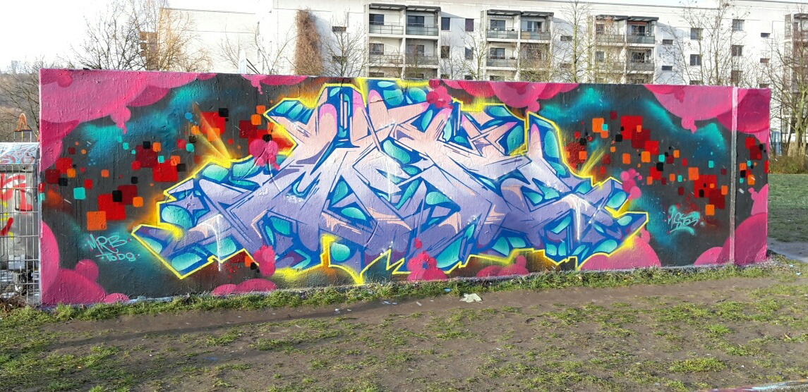 Graffiti Wall in Berlin - Photo by mist - Mist, miste, mrb (2016)