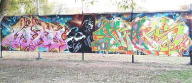 Graffiti Wall in Berlin - Photo by mist - Mist, miste, pheps (2016)