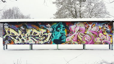 Graffiti Wall in Berlin - Photo by mist - Mist, tods, pheps (2017)
