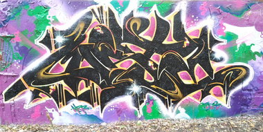 Graffiti Wall in Berlin - Photo by mist - Mist, miste, mrb (2016)