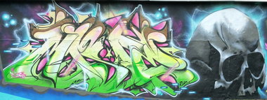Graffiti Wall in berlin - Photo by mist - mist, mrb (2015)