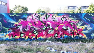 Graffiti Wall in Berlin - Photo by mist - Berlin, mist, tods (2017)