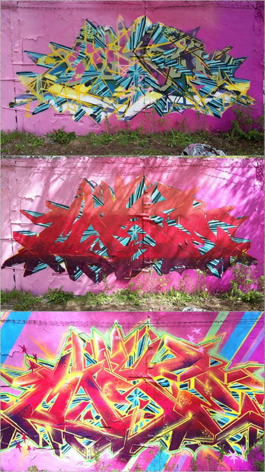 Graffiti Wall in Berlin  - Photo by mist (2017)