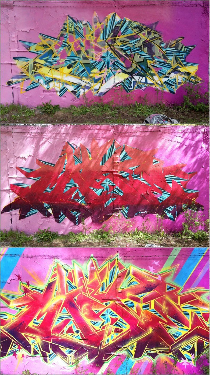 Graffiti Wall in Berlin  - Photo by mist (2017)