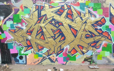 Graffiti Wall in berlin - Photo by mist - mist, mrb (2015)